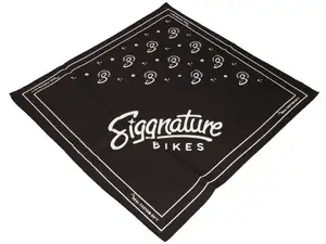 Bandana Siggnature 50 x 50 cm nero / crema Bandana Siggnature 50 x 50 cm nero / crema