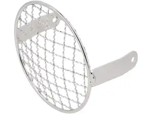 Griglia della lampada rotonda cromata Griglia della lampada rotonda cromata