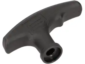 Pull rope starter handle black plastic Pull rope starter handle black plastic