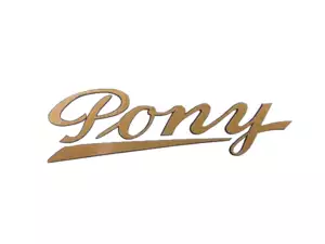 «Pony» Kleber gold 73 x 22 mm «Pony» Kleber gold 73 x 22 mm
