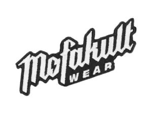 mk-Merch Aufnäher «Mofakultwear» weiss / schwarz 95 x 30 mm mk-Merch Aufnäher «Mofakultwear» weiss / schwarz 95 x 30 mm
