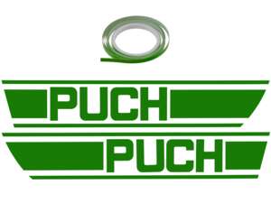 swiing® revival Aufkleber-Set Tank grün Folienplot | Puch X30 swiing® revival Aufkleber-Set Tank grün Folienplot | Puch X30