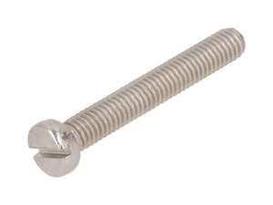 Vis M6x40 culasse fente inox Vis M6x40 culasse fente inox