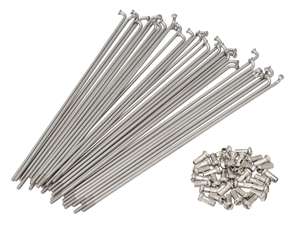 Set di raggi GPO 17" incl. nipplo (2,9 x 188 mm) Inox Set di raggi GPO 17" incl. nipplo (2,9 x 188 mm) Inox