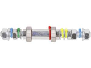 Asse ruota anteriore swiing® ingenious mozzo a raggi Ø 29 mm, kit con cuscinetti a sfera | Puch Asse ruota anteriore swiing® ingenious mozzo a raggi Ø 29 mm, kit con cuscinetti a sfera | Puch