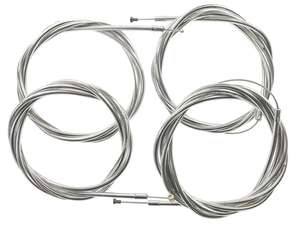 Set cavi tagliati cromo | Piaggio Ciao, SI Set cavi tagliati cromo | Piaggio Ciao, SI