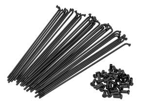 Set di raggi GPO 17" incl. nipplo (2,9 x 188 mm) nero Set di raggi GPO 17" incl. nipplo (2,9 x 188 mm) nero