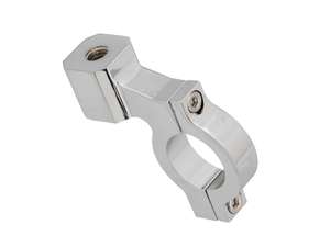 Staffa per specchio M8 alluminio cromo Staffa per specchio M8 alluminio cromo