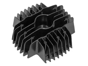 Testa cilindro GPO 45 mm Puch AT modello tuning nuova versione nero Testa cilindro GPO 45 mm Puch AT modello tuning nuova versione nero