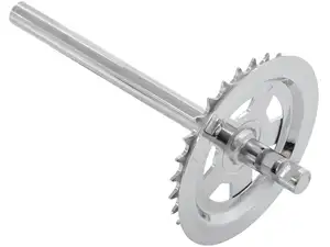 GPO Pédalier 28 dents cannelé chrome | Piaggio Ciao GPO Pédalier 28 dents cannelé chrome | Piaggio Ciao