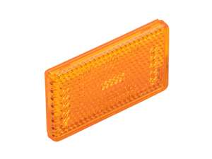 Réflecteur 62 x 36 mm orange autocollant carré Réflecteur 62 x 36 mm orange autocollant carré
