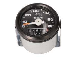 Tachymètre 60 km/h Ø 48 mm (réplique de Veglia) noir | Piaggio Ciao, SI, Bravo, Boxer Tachymètre 60 km/h Ø 48 mm (réplique de Veglia) noir | Piaggio Ciao, SI, Bravo, Boxer
