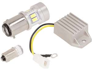 12V LED-Set (BAX15d) mit GPO Spannungsregler | Puch 12V LED-Set (BAX15d) mit GPO Spannungsregler | Puch