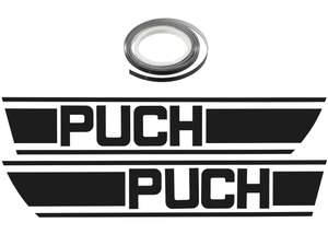 Kit adesivo serbatoio nero trama lamina | Puch X30 Kit adesivo serbatoio nero trama lamina | Puch X30