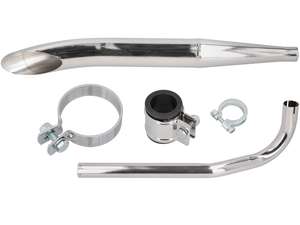 Auspuff-Set Sidepipe Ø 28 / 60 mm Chrom | Sachs 503 Auspuff-Set Sidepipe Ø 28 / 60 mm Chrom | Sachs 503