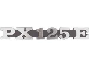 RMS emblem side cover left "PX 125 E" aluminum | Vespa PX125 RMS emblem side cover left "PX 125 E" aluminum | Vespa PX125