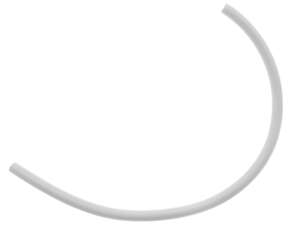Tubo per benzina da 30 cm, Ø 5/8 mm, bianco Tubo per benzina da 30 cm, Ø 5/8 mm, bianco