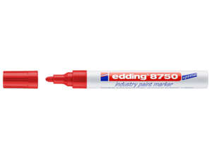 edding 8750 industrial paint marker 2 - 4 mm red edding 8750 industrial paint marker 2 - 4 mm red