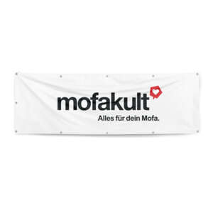 mk-Merch Bannière en maille "mofakult" 200 x 75 cm mk-Merch Bannière en maille "mofakult" 200 x 75 cm