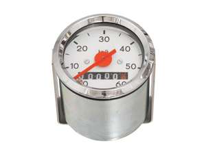 Tachimetro 60 km/h Ø 48 mm (quadrante bianco) Tachimetro 60 km/h Ø 48 mm (quadrante bianco)