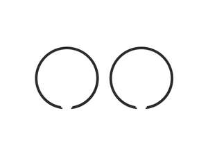 Segments de piston Airsal 38x1.5 mm noir (paire) | Tomos Segments de piston Airsal 38x1.5 mm noir (paire) | Tomos