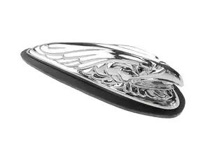 Figura ornamentale aquila cromata Figura ornamentale aquila cromata