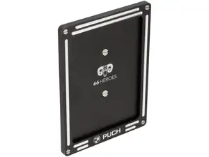 66HEROES Porta numero personalizzato "Puch" nero (versione CH) 66HEROES Porta numero personalizzato "Puch" nero (versione CH)