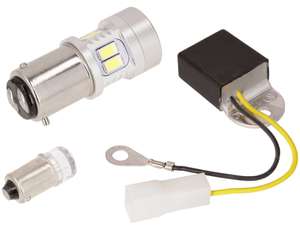 12V LED-Set (BAX15d) mit Leonelli Spannungsregler | Puch 12V LED-Set (BAX15d) mit Leonelli Spannungsregler | Puch