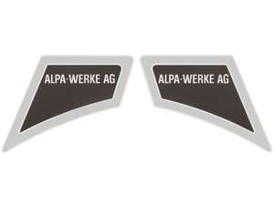 Aufkleber-Set Alpa-Werke AG Chrom | Alpa Black River Aufkleber-Set Alpa-Werke AG Chrom | Alpa Black River