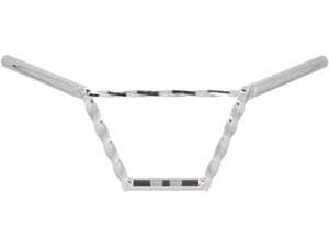 Piastra forcella del manubrio 20 cm tornita con puntone cromato Piastra forcella del manubrio 20 cm tornita con puntone cromato