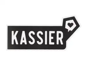 mk-Merch autocollant "KASSIER" 25 x 100 mm mk-Merch autocollant "KASSIER" 25 x 100 mm