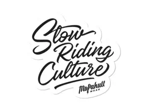 Autocollant "Mofakultwear - Slow Riding Culture" 90 x 85 mm Autocollant "Mofakultwear - Slow Riding Culture" 90 x 85 mm