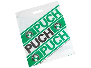 Puch Tragtasche grün Kunststoff NOS Puch Tragtasche grün Kunststoff NOS