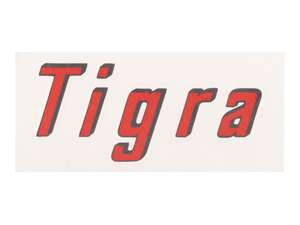 Aufkleber «Tigra» kursiv 66 x 29 mm | Tigra Aufkleber «Tigra» kursiv 66 x 29 mm | Tigra