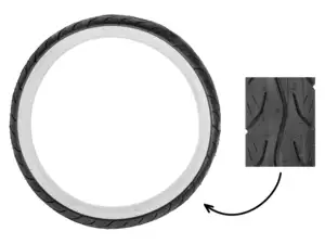 Merrick 2.25 x 17" Reifen MK 528 Semi-Slick Weisswand Merrick 2.25 x 17" Reifen MK 528 Semi-Slick Weisswand