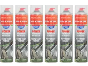 Presto Power nettoyant pour freins 6 x 600 ml Presto Power nettoyant pour freins 6 x 600 ml