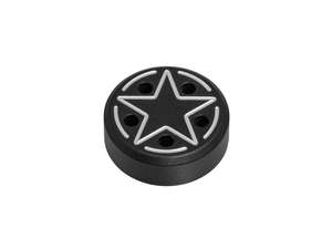 66HEROES dado M5 "Star" protezione laterale alluminio nero 66HEROES dado M5 "Star" protezione laterale alluminio nero