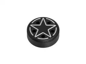 66HEROES dado M5 "Star" protezione laterale alluminio nero 66HEROES dado M5 "Star" protezione laterale alluminio nero