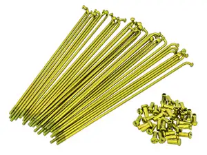 GPO 19" Speichen-Set inkl. Nippel (2.9 x 212 mm) gold GPO 19" Speichen-Set inkl. Nippel (2.9 x 212 mm) gold