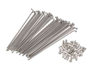 Set di raggi GPO incl. nipplo (2,9 x 157 mm) ruota posteriore Inox | Piaggio Ciao, Bravo, Boxer Set di raggi GPO incl. nipplo (2,9 x 157 mm) ruota posteriore Inox | Piaggio Ciao, Bravo, Boxer