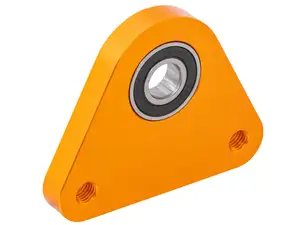 swiing® ingenious Dreieck-Lagerplatte Alu goldorange | Piaggio Ciao, SI, Bravo, Grillo swiing® ingenious Dreieck-Lagerplatte Alu goldorange | Piaggio Ciao, SI, Bravo, Grillo