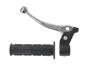 Leva freno Domino in alluminio con disegno a blocchi nero Leva freno Domino in alluminio con disegno a blocchi nero