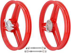 Jeu de jantes 17" en fonte rouge (3/6 rayons) | Peugeot 103 Jeu de jantes 17" en fonte rouge (3/6 rayons) | Peugeot 103