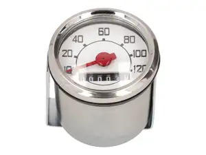 Tachymètre 120 km/h Ø 48 mm réplique Veglia | Piaggio Ciao, SI, Bravo, Boxer Tachymètre 120 km/h Ø 48 mm réplique Veglia | Piaggio Ciao, SI, Bravo, Boxer