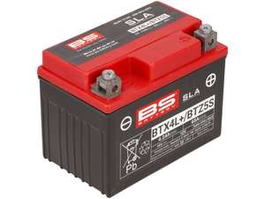 BS BATTERY batterie gel 12V 4Ah BTX4L+/ BTZ5S | Tomos / Pony GTX, Cross 521 BS BATTERY batterie gel 12V 4Ah BTX4L+/ BTZ5S | Tomos / Pony GTX, Cross 521