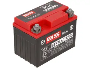 BS BATTERY batterie gel 12V 4Ah BTX4L+/ BTZ5S | Tomos / Pony GTX, Cross 521 BS BATTERY batterie gel 12V 4Ah BTX4L+/ BTZ5S | Tomos / Pony GTX, Cross 521