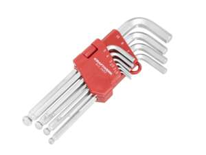 Kraftwerk Innensechskantschlüssel-Set abgewinkelt 1.5 - 10 mm 10-tlg. Kraftwerk Innensechskantschlüssel-Set abgewinkelt 1.5 - 10 mm 10-tlg.