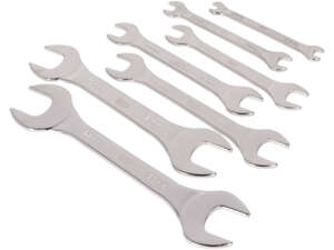 Set di chiavi aperte doppie BGS extra piatte SW 6 - 23 mm 7 pz. Set di chiavi aperte doppie BGS extra piatte SW 6 - 23 mm 7 pz.