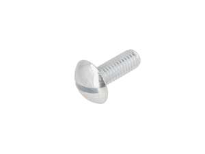 Vis M6x16 tête bombée plate fente zinguée Vis M6x16 tête bombée plate fente zinguée