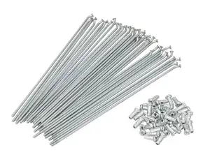 17" spoke set incl. nipples (2.6 x 207 / 135°) galvanized steel 17" spoke set incl. nipples (2.6 x 207 / 135°) galvanized steel